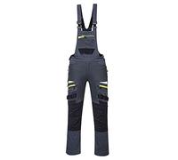 Portwest DX4 Work Bib and Brace, Size: L, Colour: Metal Grey, DX441MGRL