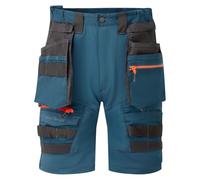 Portwest DX444 Men's DX4 Detachable Holster Pocket Stretch Work Shorts Metro Blue, 32
