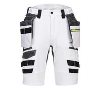 Portwest DX444 Men's DX4 Detachable Holster Pocket Stretch Work Shorts White, 40