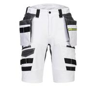 Portwest DX444 Men's DX4 Detachable Holster Pocket Stretch Work Shorts White, 41