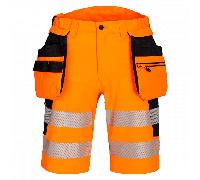 Portwest DX446 DX4 Hi-Vis Holster Pocket Shorts Orange/Black 40" 40"
