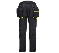 Portwest DX450 DX4 Detachable Holster Pocket Softshell Trousers Black 32" 31"