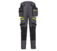 Portwest DX4 Womens Detachable Holster Pocket Trousers Metal Grey 36" 31"