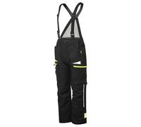 Portwest DX458 Men's Insulated Bib and Brace Work Overalls Detachable Winter Trousers Waterproof Reflective Rain Dungarees Black, 30