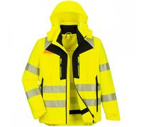 Portwest DX466 DX4 Hi-Vis 4-in-1 Jacket Yellow/Black XL Colour: Yellow XL