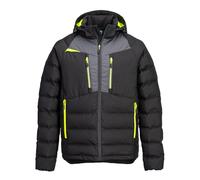 Portwest DX468 Water Resistant Insulated Baffle Jacket Warm Padded Durable Windproof Coat Outdoor Winter Quilted Workwear Black, Large