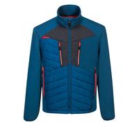Portwest DX471 DX4 Hybrid Baffle Jacket Insulated Stretch Fit Coat - Metro Blue