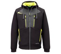 Portwest DX472 DX4 Zipped Hoodie Wicking Stretch Hooded Modern Jacket - Black