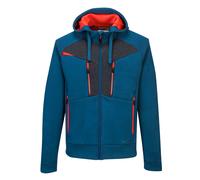 Portwest DX472 DX4 Zipped Hoodie Wicking Stretch Hooded Modern Jacket Metro Blue