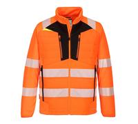 Portwest DX4 Hi Vis Hybrid Baffle Jacket Orange / Black 3XL