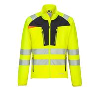 Portwest DX481 DX4 Hi-Vis Lightweight Mid Layer 4 Way Stretch Jacket - Yellow