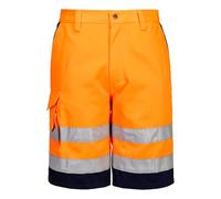 Hi Vis Poly cotton combat summer work shorts Portwest E043