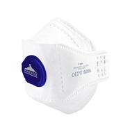 Portwest Eagle FFP2 Valved Dolomite Fold Flat Dust Masks Pack of 10