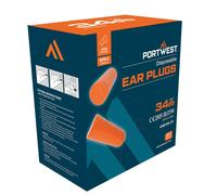 Portwest Ear Plug Refill for EP20 Dispenser – Pack of 500, Orange One Size