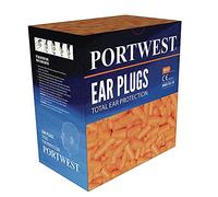 Portwest Ear Plug Refill for EP20 Dispenser – Pack of 500, Orange One Size