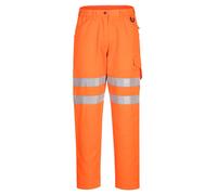 Portwest Eco Hi Vis Work Trousers Orange 48" 31"