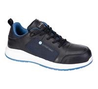 Portwest Eco Composite S3S Safety Trainers Black / Blue Size 6.5