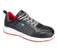 Portwest Eco Composite S3S Safety Trainers Black / Red Size 9