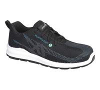 Portwest Eco Fly Composite Safety Trainers Black / Blue Size 3