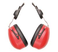 Portwest Endurance Clip-On Ear Protector, Size: One Size, Colour: Red, PW47RER