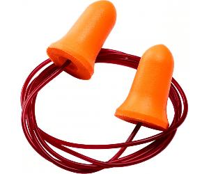 Portwest EP09 Bell Comfort PU Foam Ear Plugs Corded (200 Pairs) Orange One Size