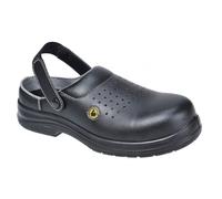 Portwest ESD Safety Clog 39/6 SB AE Black Size: 6 Colour: Black, Size: 6