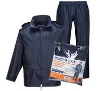 Portwest Essentials Waterproof Lightweight Rainsuit l Jacket & Trouser Suit L440