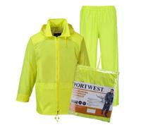 Portwest Essentials Waterproof Lightweight Rainsuit l Jacket & Trouser Suit L440