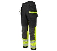 Portwest EV4 EV442 Hi Vis Stretch Class 1 Work Trousers with Holster Pockets