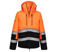 Portwest EV4 EV467 Hi-Vis Winter Jacket Waterproof | EN ISO 20471 Class 3, EN 342 Cold to -36C, EN 343 Class 4:1 WP 20000mm, Texpel Splash Eco PFAS Free