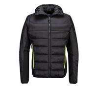 Portwest EV471 EV4 Insulated Baffle Jacket Water Resistant Warm Coat - Black