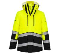 Portwest EV4 Hi-Vis Expedition Parka Jacket Yellow/Black Size M