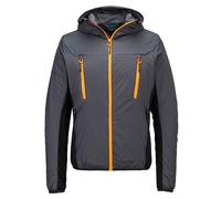 Portwest EV4 Insulated Hybrid Jacket Water Resistant Hooded WorkWear Winter Coat