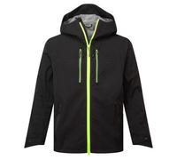 Portwest EV460 EV4 Shell Jacket Waterproof Windproof Breathable 4-Way Stretch Work Jacket with Hood Multiple Pockets Durable Performance for Outdoor Use, Black, XXXL