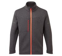 Portwest EV473 Men's Full Zip Technical Fleece Jacket - Lightweight Breathable Reflective Workwear Jacket Metal Grey, Medium