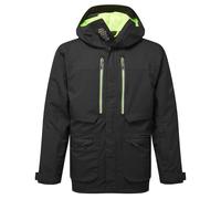 Portwest EV461 Men's Waterproof Winter Parka - Insulated Breathable Reflective Workwear Rain Jacket with Hood and Taped Seams Black, XX-Large