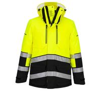 Portwest EV401 - EV4 Hi-Vis Expedition Parka Jacket Waterproof Breathable Yellow