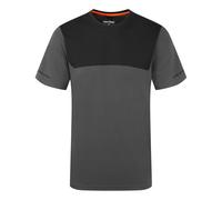 Portwest EV411 EV4 Lightweight Work T Shirt Premium EzeeCool Polyester Wicking Cooling Quick Dry Slim Fit Anti Scratch Silver Ion Treatment Reflective Print Contemporary Styling, Metal Grey, XXXL