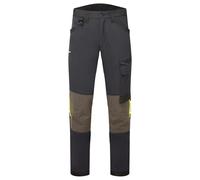 Portwest EV441 EV4 Stretch Work Trousers Ultra Four Way Stretch Nylon Fabric Laser Cut Ventilation Knee Pad Pockets Utility Compartments Inner Boot Clip Triple Stitched Seams, Regular, Black, 42