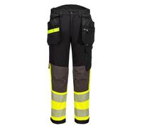 Portwest EV442 EV4 Hi-Vis Stretch Detachable Holster Class 1 Trousers - Yellow