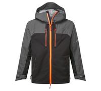 Portwest EV460 EV4 Shell Jacket Waterproof Windproof Breathable 4-Way Stretch Work Jacket with Hood Multiple Pockets Durable Performance for Outdoor Use, Metal Grey, M