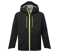 Portwest EV460 EV4 Shell Jacket Waterproof Windproof Breathable 4-Way Stretch Work Jacket with Hood Multiple Pockets Durable Performance for Outdoor Use, Black, XL