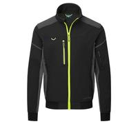 Portwest EV464 EV4 Men's Softshell Water Resistant Bomber Jacket - Waterproof Lightweight Breathable Reflective Workwear Jacket, Black, XL