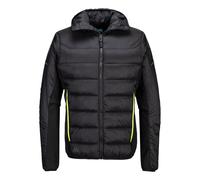 Portwest EV471 EV4 Insulated Baffle Jacket Water Resistant Warm Coat - Black