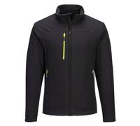 Portwest EV480 EV4 Textured Fleece Jacket Warm Breathable Stretch Fit Moisture-Wicking Zipper Pockets Lightweight Work and Outdoor Mid-Layer, Black, M