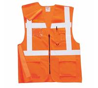 Portwest Executive Rail Vest RIS, Color: Orange, Size: M, RT26ORRM