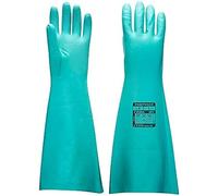 Portwest Extended Length Nitrile Gauntlet, Size: M, Colour: Green, A813GNRM