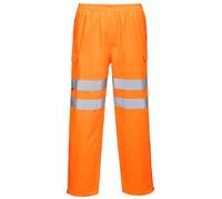 Portwest Extreme Trouser, Size: M, Colour: Orange, S597ORRM | Orange, M, Class 2 Visibility, Cargo Pockets, Pass Through Access, Boot Zips
