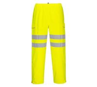 Portwest Extreme Trouser, Size: M, Colour: Yellow, S597YERM | Yellow, M, Class 2 Visibility, Cargo Pockets, Pass Through Access, Boot Zips