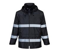 Portwest F440 Iona Rain Jacket Long Sleeve Waterproof Hooded Secure Storage